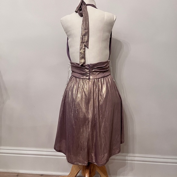 Wild Fable Shimmering Purple Backless Dress - Picture 2 of 3